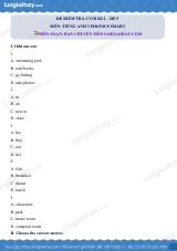 Đề thi học kì 2 Tiếng Anh 3 Phonics Smart - Đề số 5